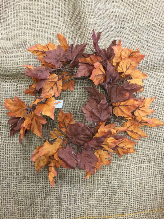 5' maple leaf candle ring