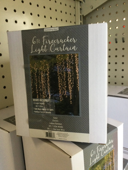 6ft led I/O firecracker light curtain 600ww