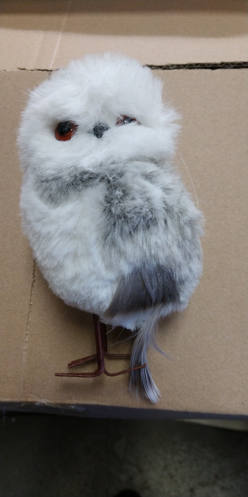 4.25" faux fur owl